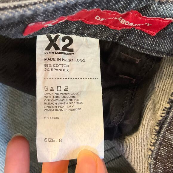 X2 Denim Laboratory Women Jeans size 8 Low Rise Straight Leg Stretch Boot Cut - Picture 8 of 11